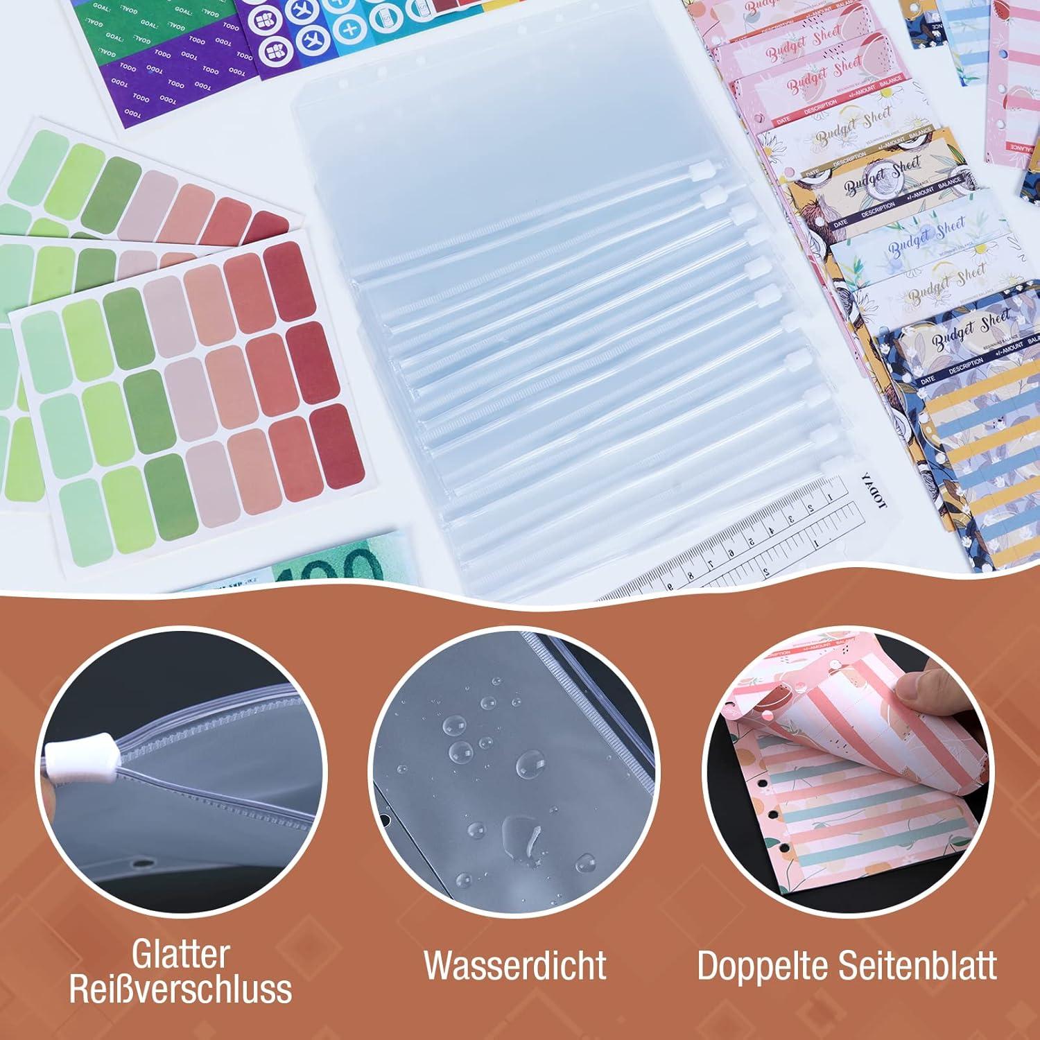ANYUKE Budget Planer A6 Geldbuch Spar Challenge Organizer