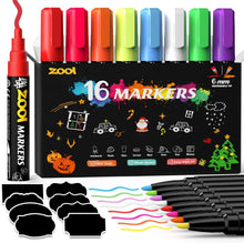 Flüssige Kreidestifte für Fenster Whiteboard Marker 16 Farben