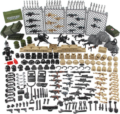 Militär Waffen Set SWAT Polizei Armee Spielzeug Soldat Figuren