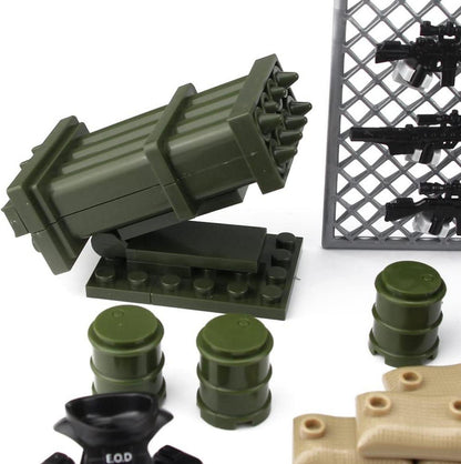 Feleph Militär Waffen Set SWAT Polizei Bausteine Soldaten Figuren Militärteam Kit