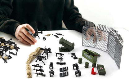 Feleph Militär Waffen Set SWAT Polizei Armee Bausteine Soldatenkompatibel