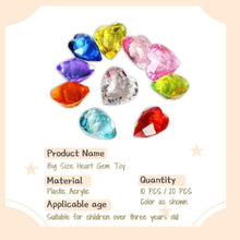 NLR Herz Acryl Edelstein Spielzeug 20 Stück 4cm Kinder