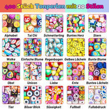 Tonperlen Set 403 Stück für Kinder Schmuck Basteln