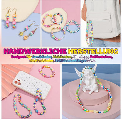 403 Stück Polymer Clay Perlen Set für Kinder DIY Schmuck Crafting