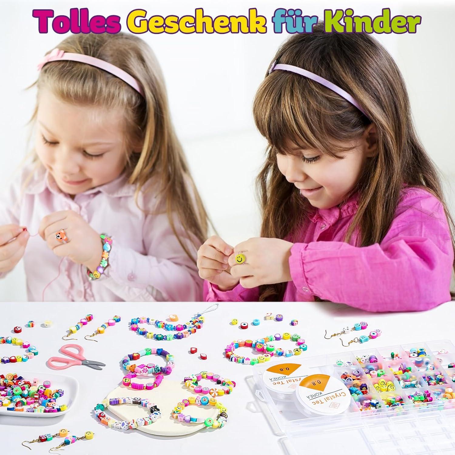 403 St. Polymer Clay Perlen Set, Obst Tiere Süßigkeiten Regenbogen