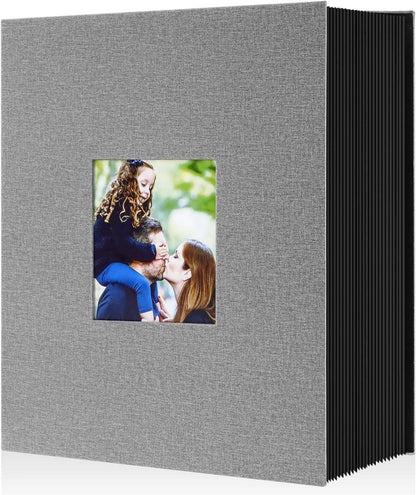 Fotobuch 10x15cm Leinen 1000 Fotos XXL Einsteckalbum Grau