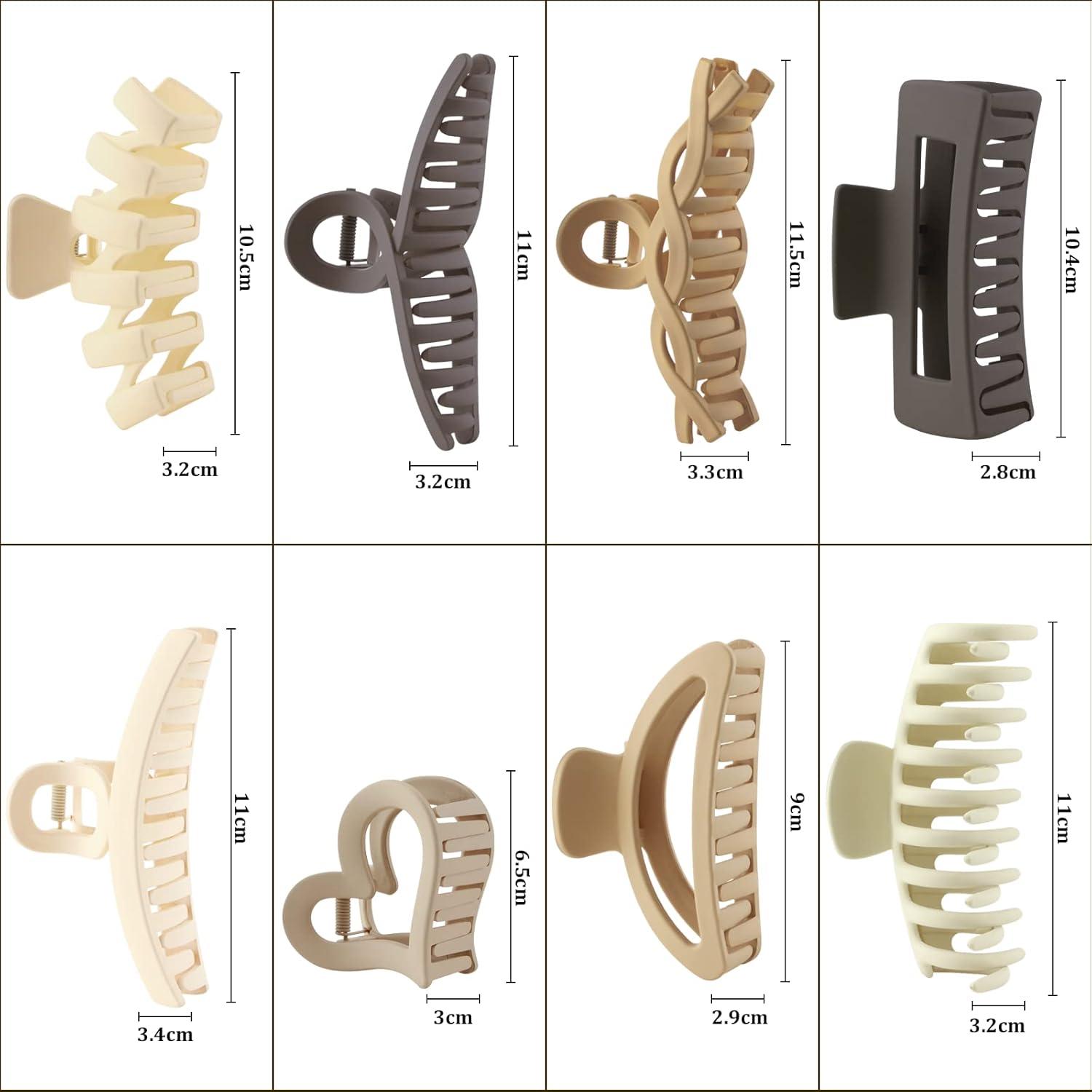 Haarklammer Set 8 Stück für Damen Mädchen, Große Rutschfeste