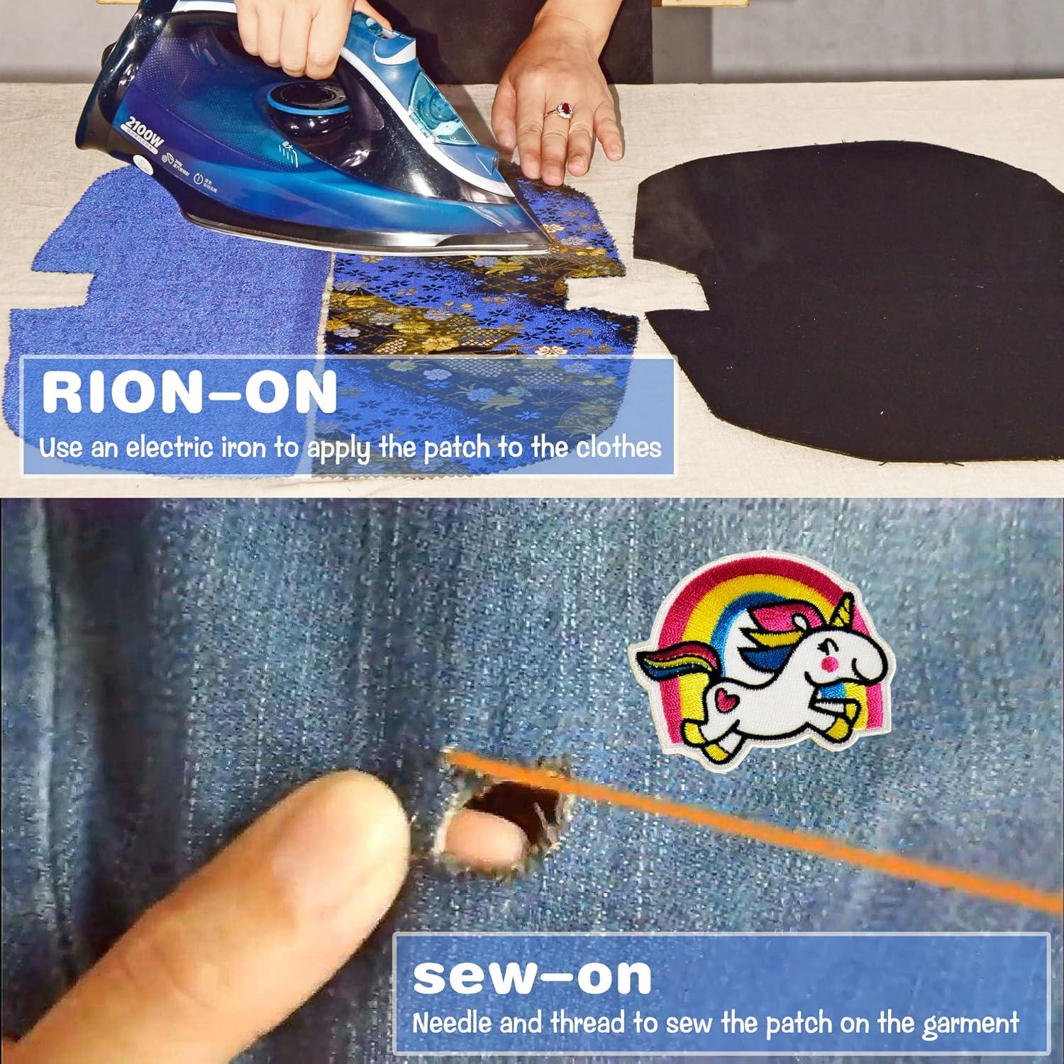 Bügelbilder Kinder 25 Stück Aufnäher Patches Flicken Cartoon Design