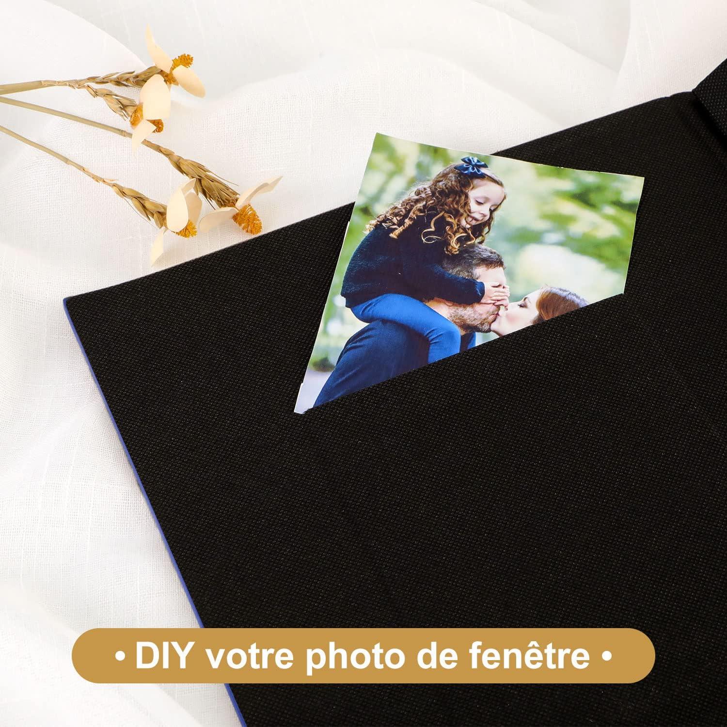 Großes XXL Fotoalbum 10x15 Leinen Einstecken Einsteckalbum 1000 Bilder Blau