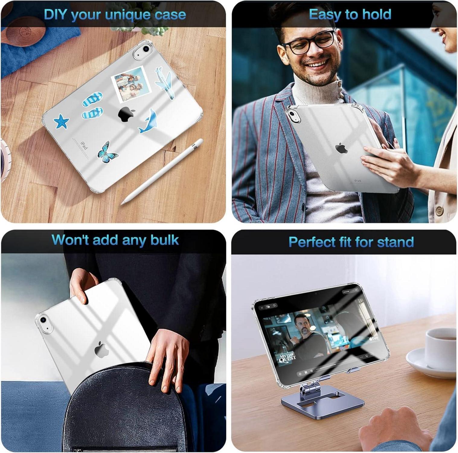TiMOVO iPad 10.9 Zoll 2022 Hülle - Transparente TPU Schutzhülle