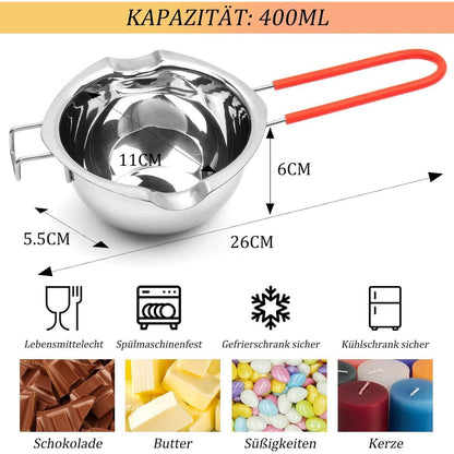 XL Kerzen Selber Machen Set Schmelztopf 200 Dochte 8 Farben