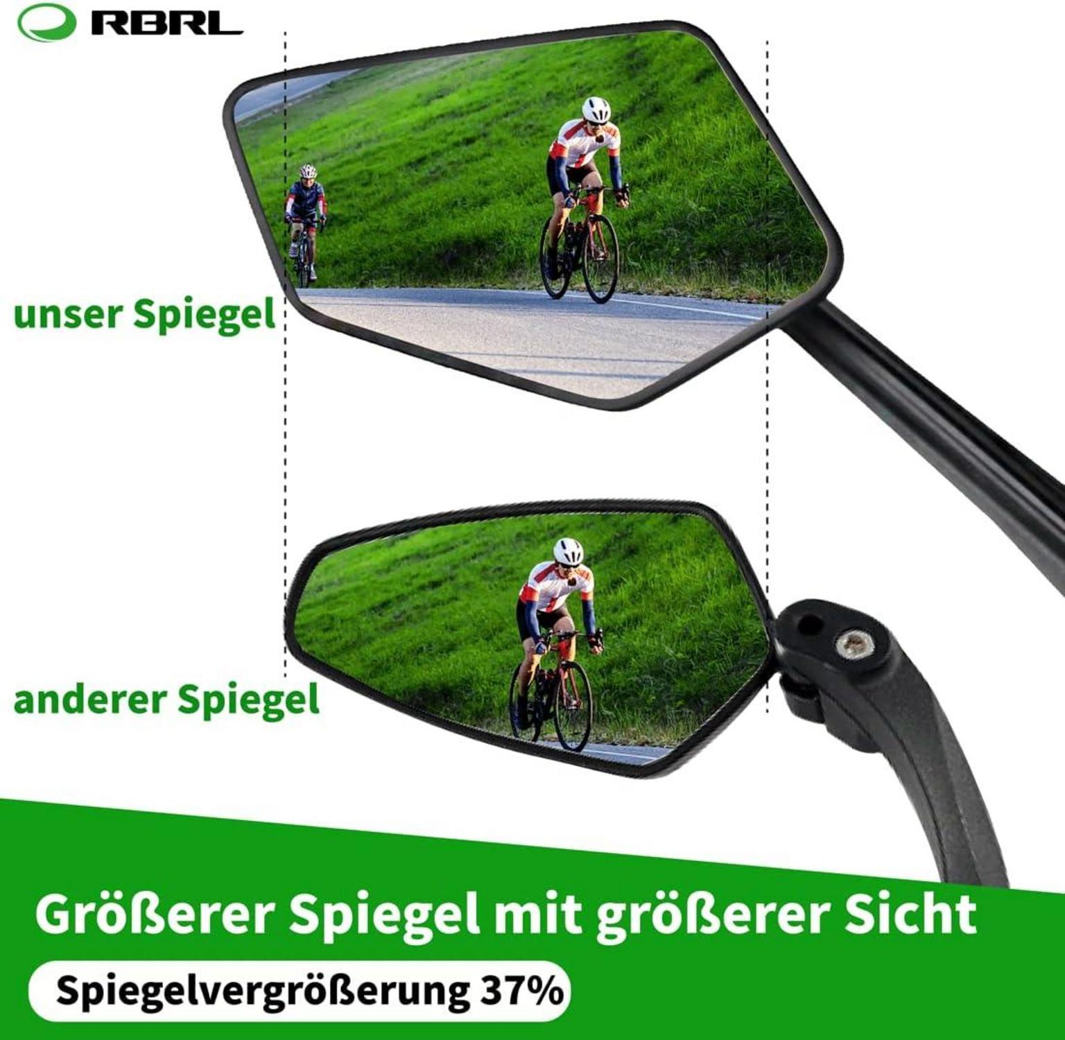 Fahrradspiegel HD Blast-beständiger Rückspiegel für Mountainbikes M8 Links