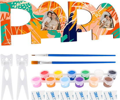 Geschenkideen Papa Bilderrahmen Holz Geburtstag Vatertag Weihnachten