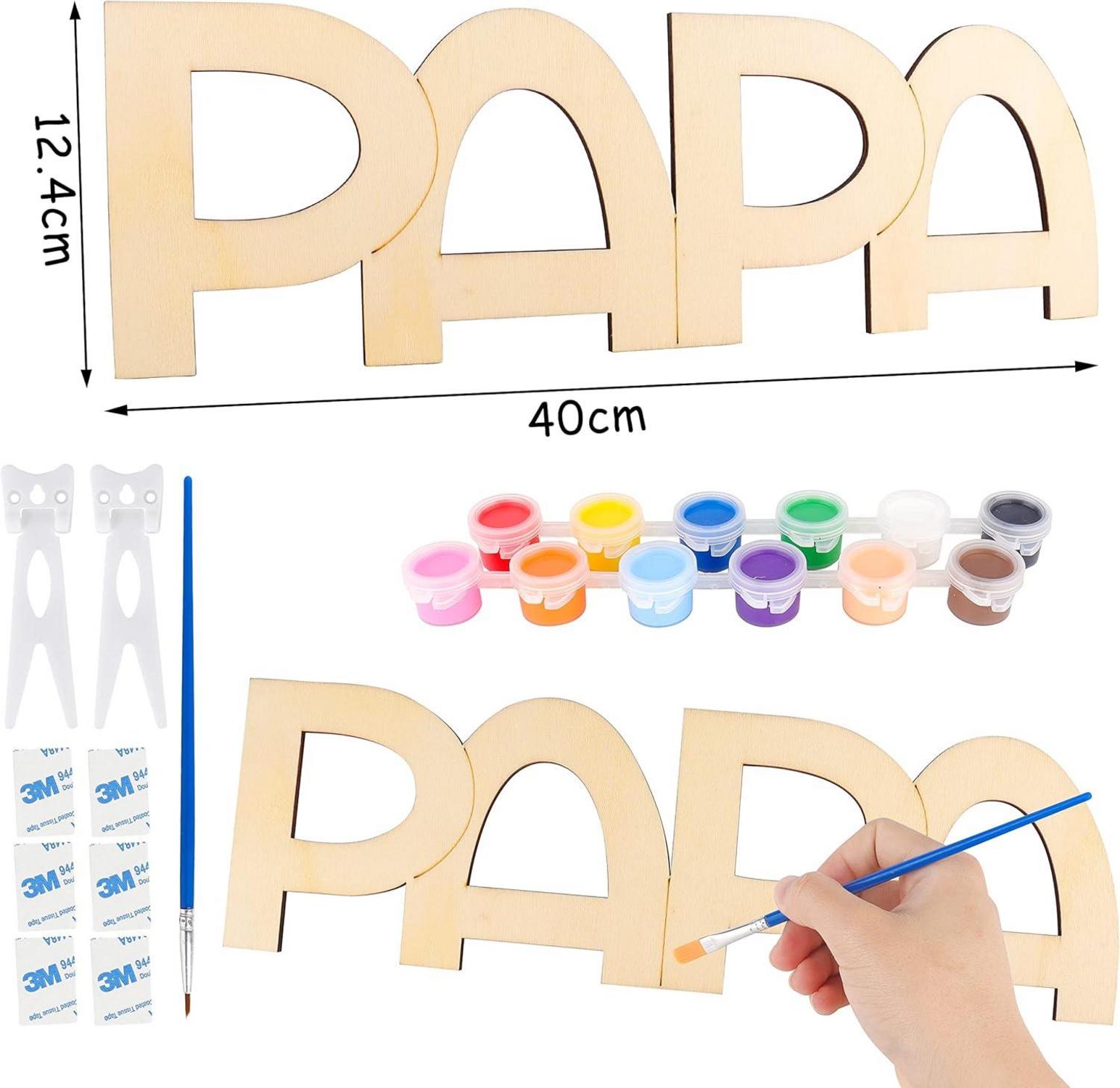Holz Bilderrahmen Papa Geschenk personalisierbar