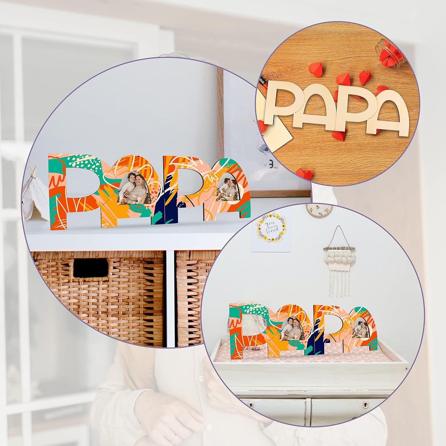 Holz Bilderrahmen Papa Geburtstagsgeschenk Vater Weihnachten von Tochter