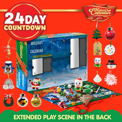 24 Tage Weihnachten Kunst und Handwerk Adventskalender 2023 für Kinder