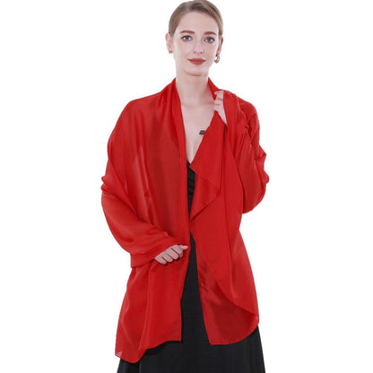 Stola Damen Festlich Schultertuch Abendkleid Sommer Rot