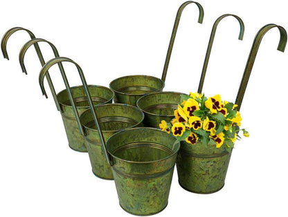 6er Set Hängende Blumentöpfe für Moderne Dekoration im Vintage-Stil