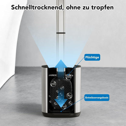 Silikon Toilettenbürste Set mit Halter – Hygienisch & Platzsparend