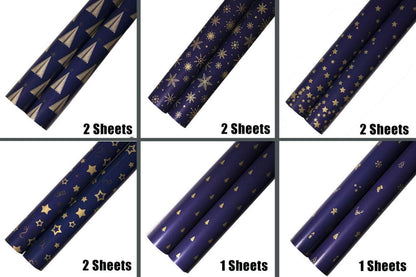 Recycelbares Weihnachtsgeschenkpapier 10 Blatt 100x43 cm 6