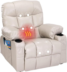 Relaxsessel mit Liege-, Massage-, Wärme- und Vibrationsfunktion
