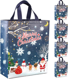 Weihnachts-Tragetaschen Merry Christmas Snowman Snowflake Santa Claus