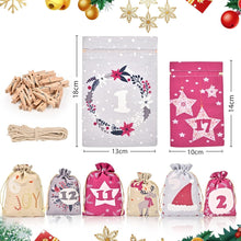 Adventskalender Stoff 24 Diy Weihnachten Segeltuch Sack