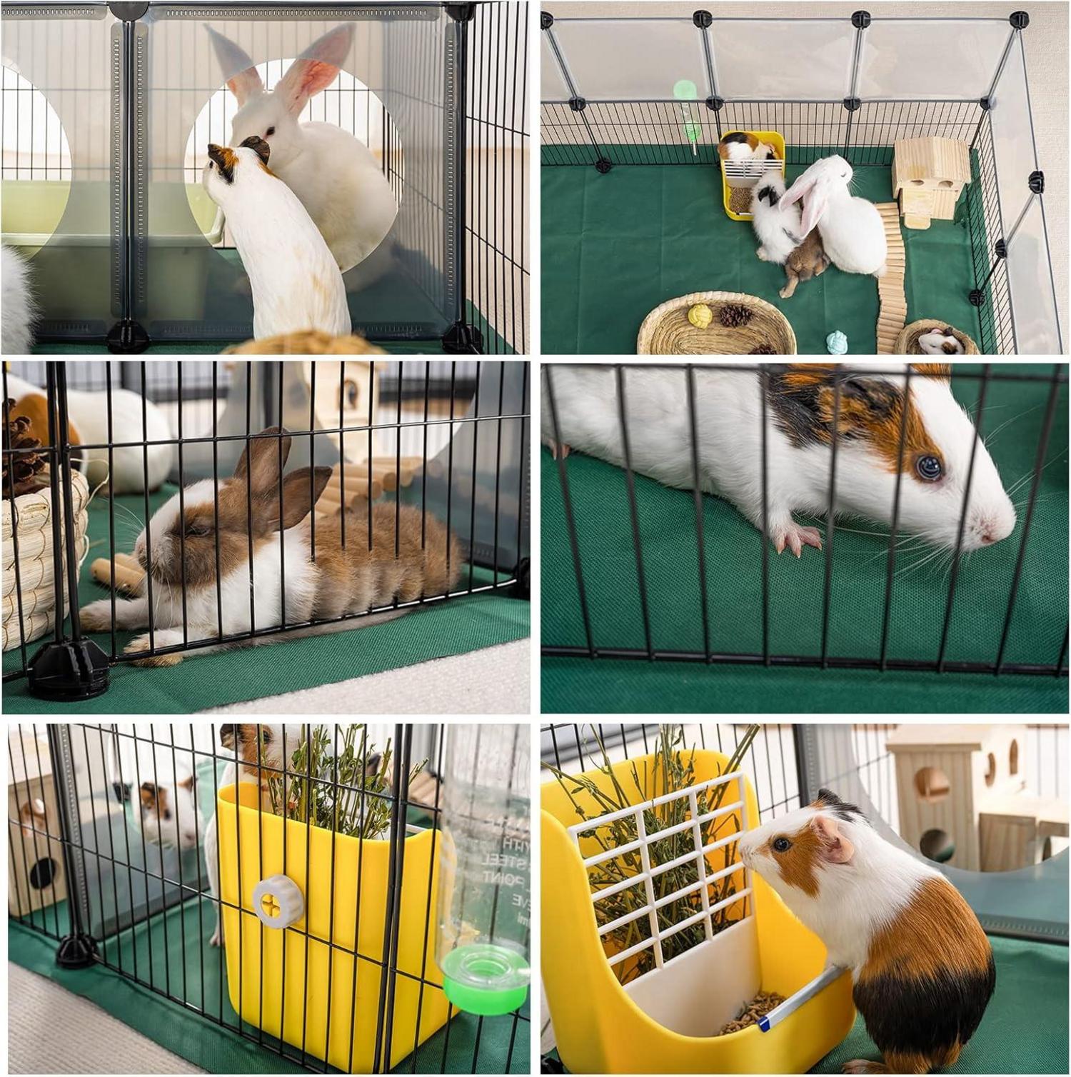 Laufstall Kleintiere 63cm Höhe Oxford-Matte Haustier-Übungszaun