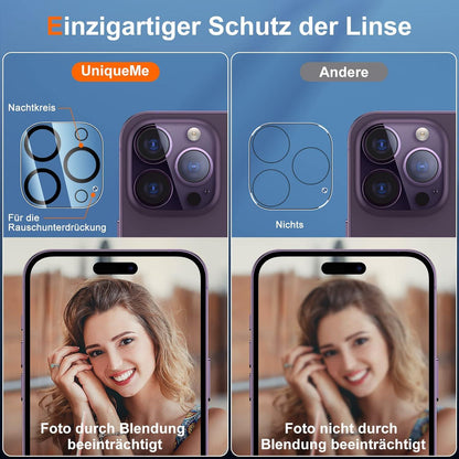 Kameraschutz iPhone 14 Pro Max [3 Stück] Kratzfest Ultra-Klar 9H Schutz