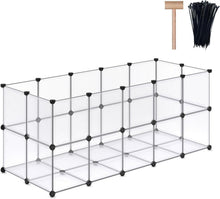 DINMO Haustierlaufstall 155x63x63cm DIY erweitert tragbar vibrant