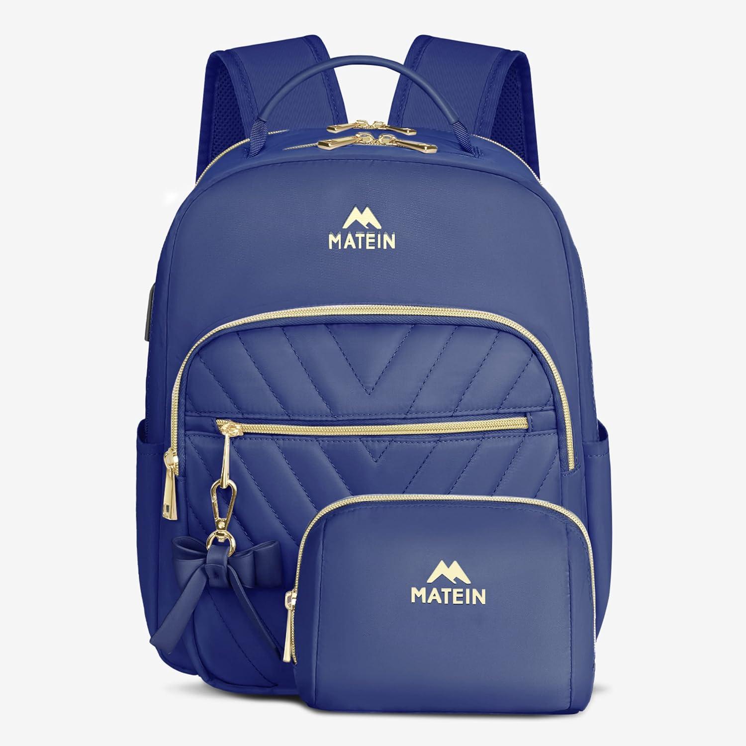 Kleiner Damen Rucksack mit Anhänger, Diebstahlsicher und