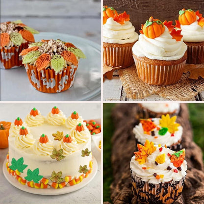 Ahornblatt Silikon Backform 2er Set - Schokolade Süßigkeiten Cupcakes