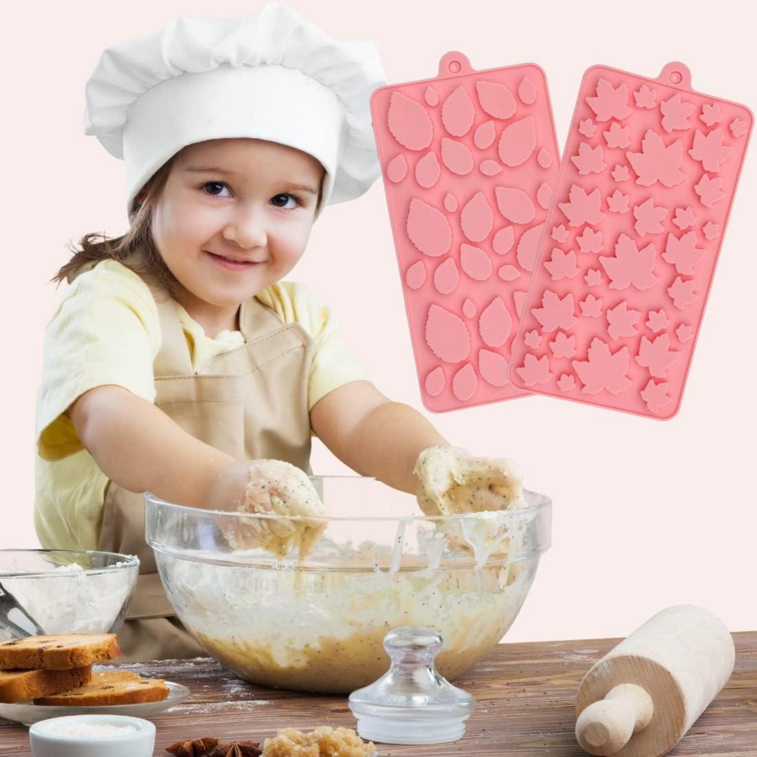 Silikon Ahornblatt Backform 2er Set Cupcakes Schokolade Thanksgiving
