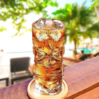 Tiki Longdrinkgläser 6er Set 400ml Lustige Cocktailgläser