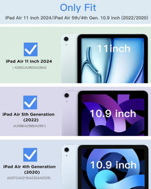 TiMOVO iPad Air 11 Zoll Hülle - Schlank Schutzhülle Blaugrün