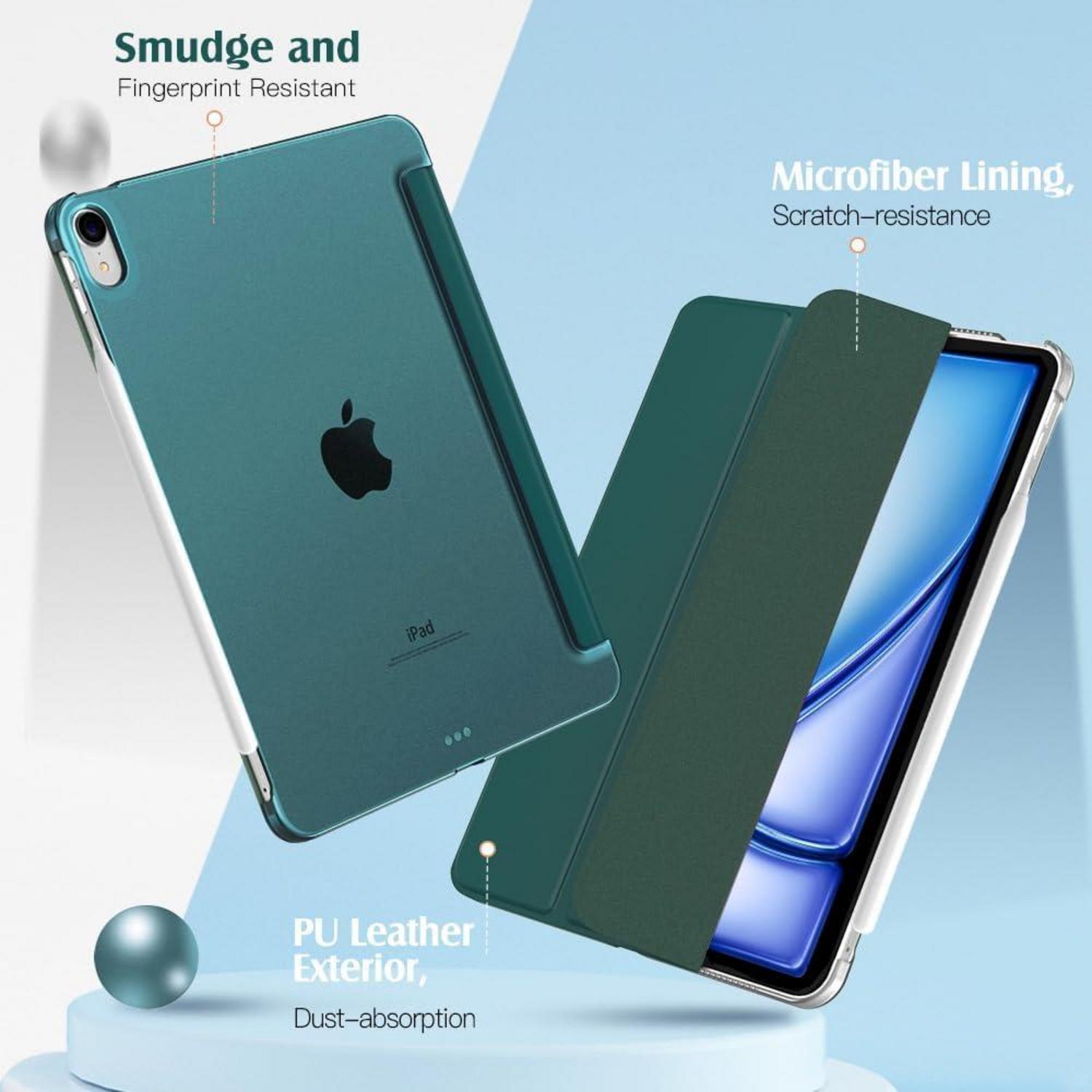 iPad Air 11 Zoll Hülle 2024 Schlank Transparent Blaugrün