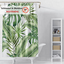 Grüner Bananenblatt Duschvorhang 180x180 Anti-Schimmel