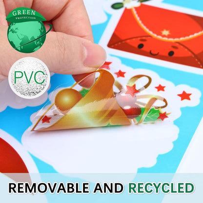 Weihnachtsfensterbilder 8 Blätter Schneeflocken Fensteraufkleber