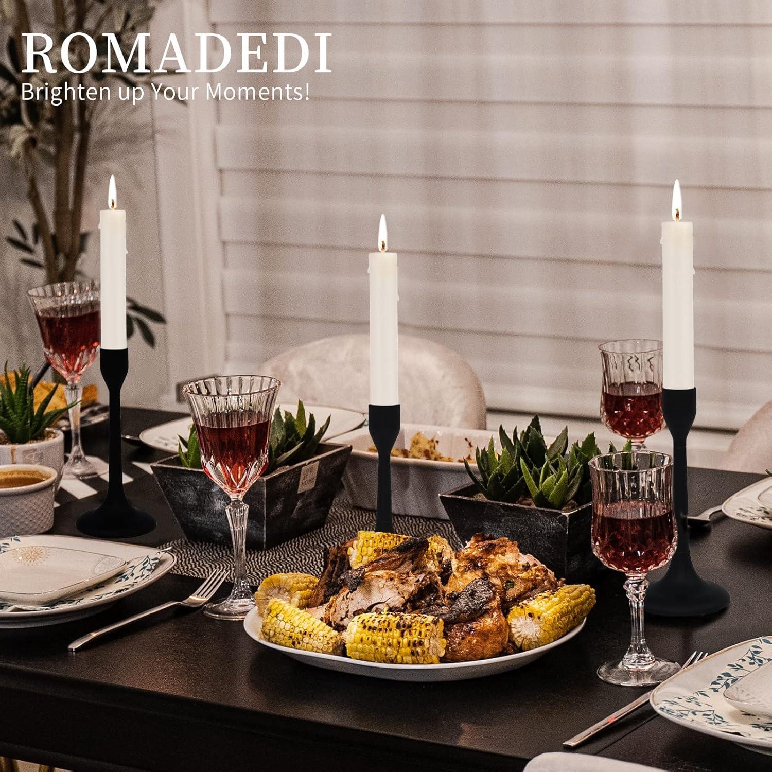Moderne Metall Kerzenständer 2er Set für Halloween Weihnachten