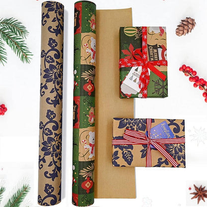3x DOJoykey Weihnachtsgeschenkpapier 43cm x 15M Multicolor2 recycelbar