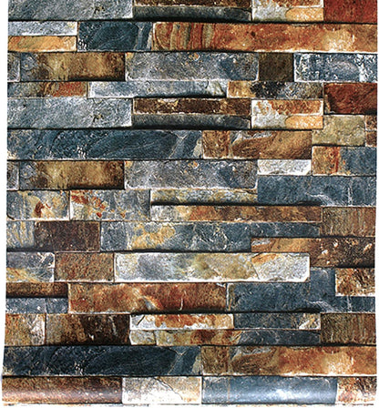 Graue Selbstklebende Ziegelstein Tapete Vintage Effekt 44.5x500cm