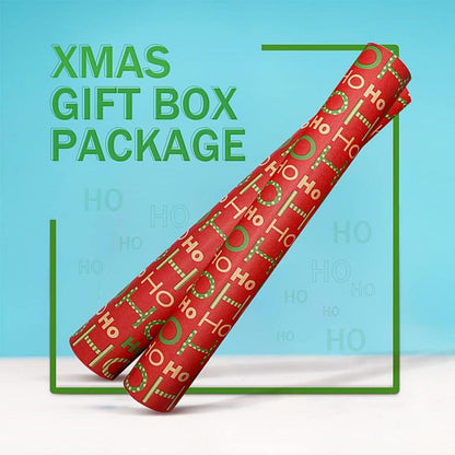 Weihnachtsgeschenkpapier Kraftpapier festliches Design 100% Recycelbar