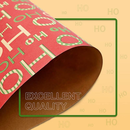 Weihnachtsgeschenkpapier Kraftpapier 100% recycelbar festliches Design