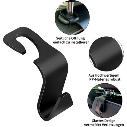 Auto Rücksitz Haken 4 Stücke Kunststoff Lagerung Kopfstütze