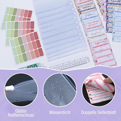Budget Planner A6 Geldumschläge Sparbuch Budget Binder Organizer