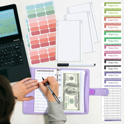 Budget Binder A6 Geldumschläge Umschlagmethode Sparbuch Organizer