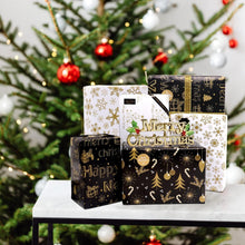 Weihnachtsgeschenkpapier Set, Gold