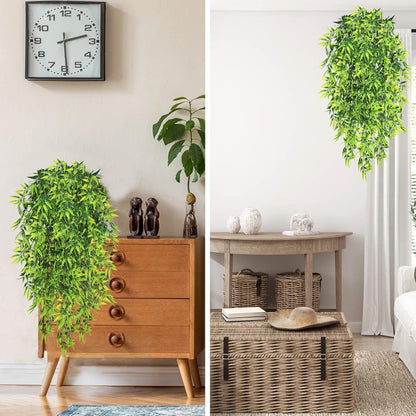4er Set Künstliche Hängepflanzen 80cm Kunstpflanzen Indoor Outdoor Garten Balkon deco