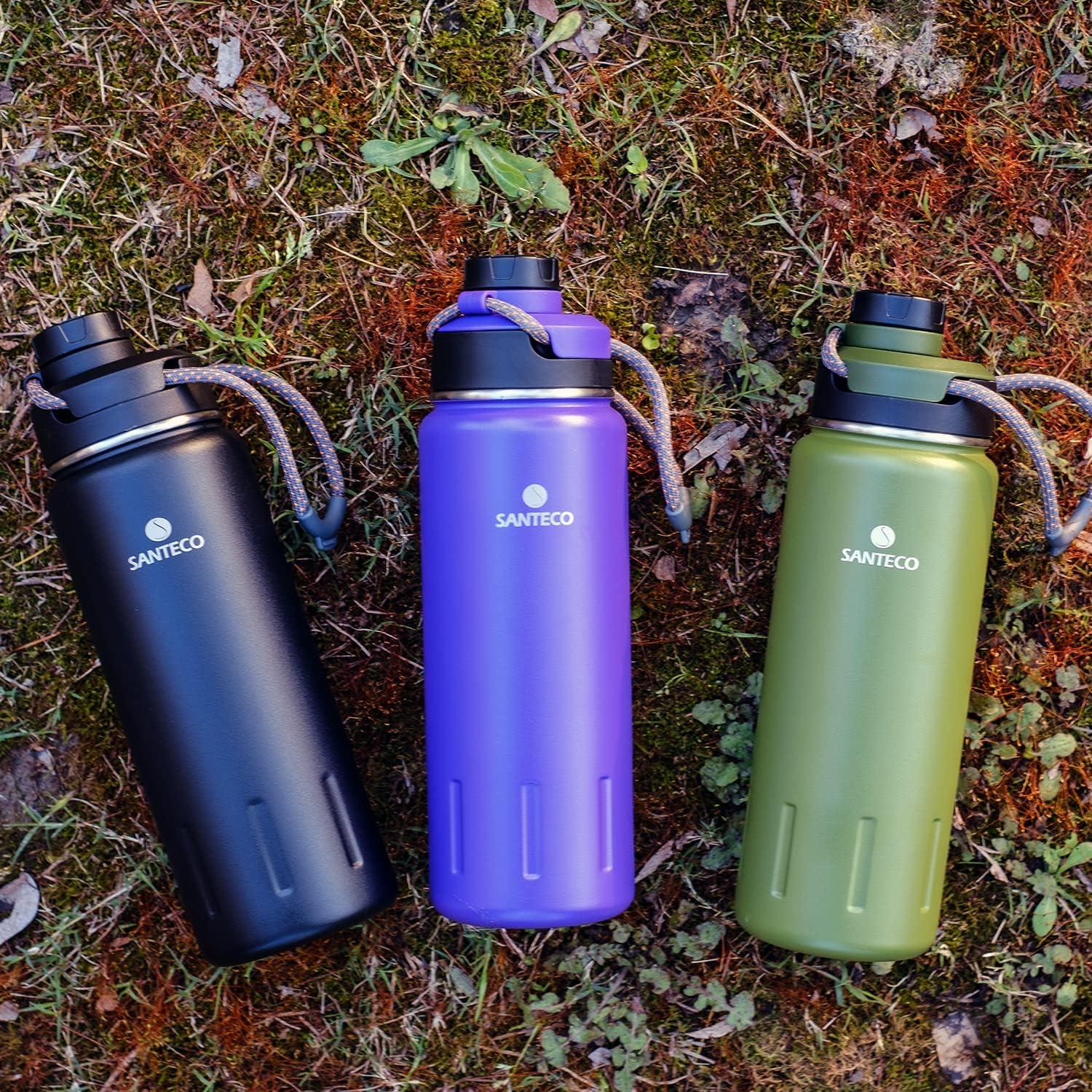Isolierflasche Edelstahl 710ml BPA-frei Thermoskanne Sport Violett