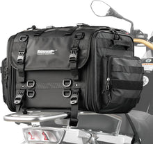 Motorrad Sitztasche Wasserdicht 40-60L Schwarz Erweiterbar